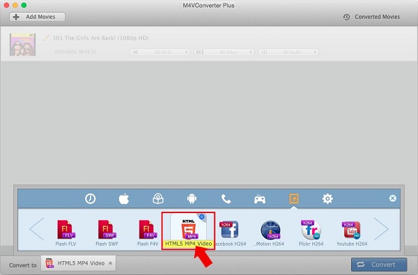Convert iTunes video to HTML5 MP4 format