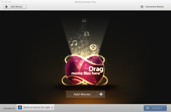 Import iTunes DRM protected M4V files to M4V Converter Plus