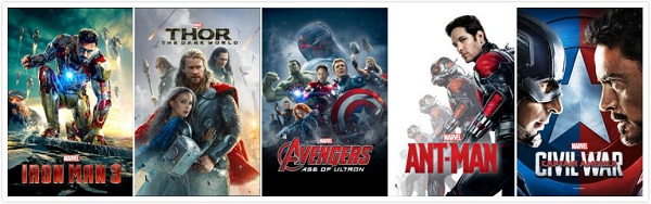 Marvel Cinematic Universe movies