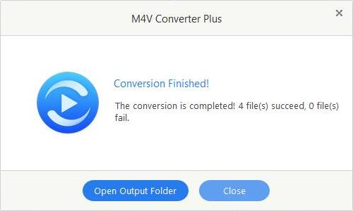 Complete M4V conversion
